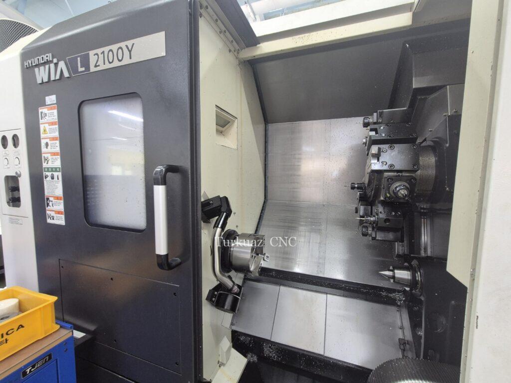 HYUNDAİ WİA L2100Y 8 İNÇ C Y EKSEN CNC TORNA